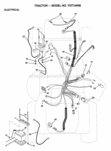 Part Location Diagram of 166182 Husqvarna Harness Socket Light