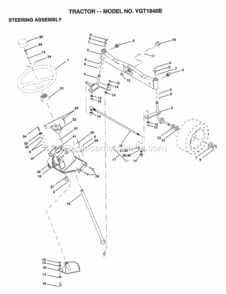 Page I Diagram and Parts List for YGT1846B 1999 Husqvarna Lawn Tractor