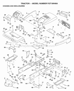 Part Location Diagram of 141314 Husqvarna Bracket Assembly Frame