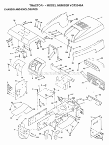 Part Location Diagram of 150271 Husqvarna Ext Dash Ltyt