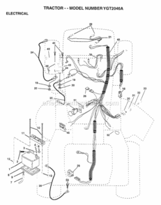 Part Location Diagram of 156153 Husqvarna Harness Ignition