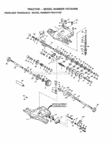 Page H Diagram and Parts List for YGT2046B 1998 Husqvarna Lawn Tractor