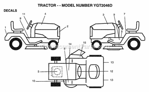 Part Location Diagram of 165399 Husqvarna Decal Hp Engine