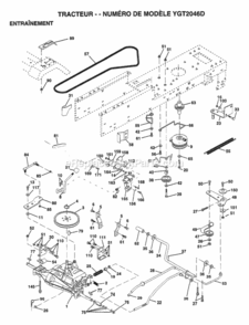 Page D Diagram and Parts List for YGT2046D 1999 Husqvarna Lawn Tractor