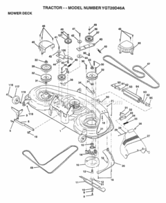 Part Location Diagram of 155948 Husqvarna Deck Asm. Mower 46-In.