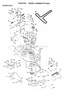 Part Location Diagram of 584321901 Husqvarna Bracket Assembly Idler