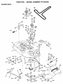 Part Location Diagram of 584323701 Husqvarna Service.Deck