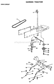 Part Location Diagram of 105864X Husqvarna Bracket, Suspe T