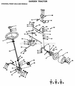 Part Location Diagram of 108683X Husqvarna Rod Steering T