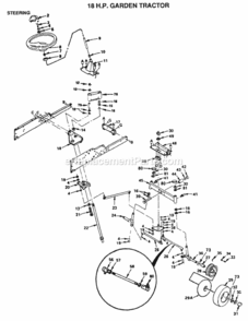 Part Location Diagram of 677H999 Husqvarna Front Axle T