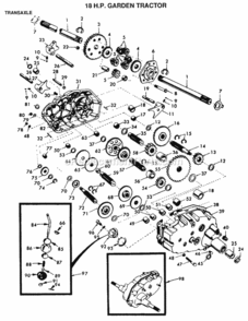 Page M Diagram and Parts List for YPGTV160AR 1999 And Before Husqvarna Lawn Tractor
