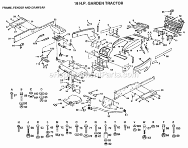 Part Location Diagram of 104608X Husqvarna Dash Assembly