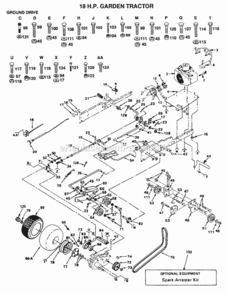 Part Location Diagram of 101358K Husqvarna Bracket Assembly Gtv