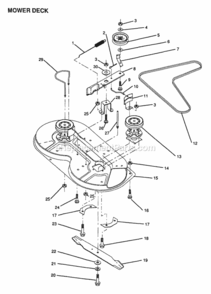 Part Location Diagram of 126338X Husqvarna Blade.36-In.High Lif