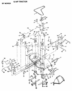Page A Diagram and Parts List for YPLT120DR 1999 And Before Husqvarna Lawn Tractor