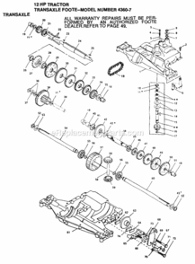 Page O Diagram and Parts List for YPLT120DR 1999 And Before Husqvarna Lawn Tractor