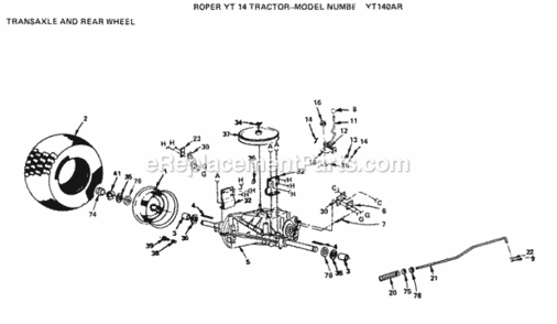 Part Location Diagram of 106320X Husqvarna Bracket-Spring Lt