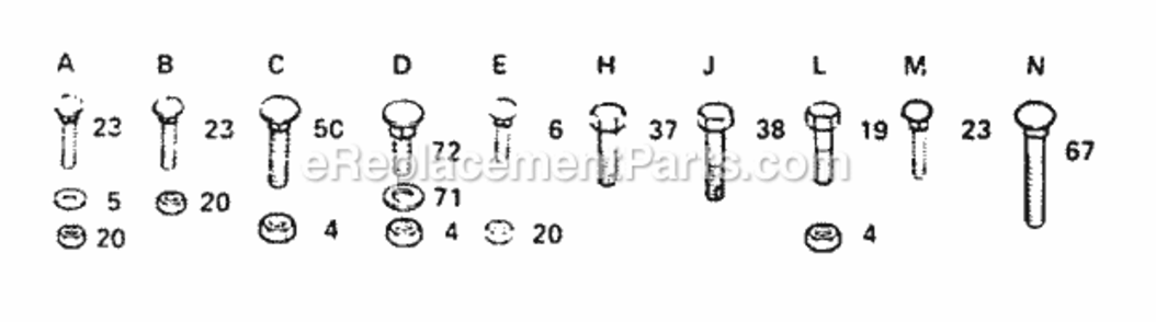 Part Location Diagram of 19141610 Husqvarna Washer