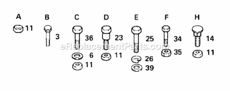 Page F Diagram and Parts List for YT140AR 1999 And Before Husqvarna Lawn Tractor