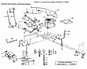 Part Location Diagram of 402707 Husqvarna Engine, Bands