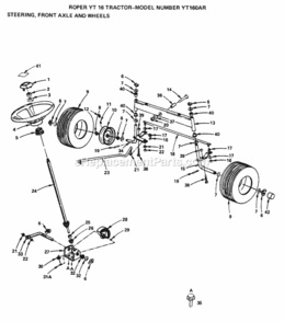 Part Location Diagram of 100627L Husqvarna Rod Steering Lt