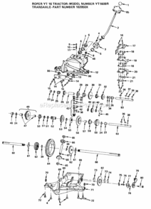 Page L Diagram and Parts List for YT160BR 1999 And Before Husqvarna Lawn Tractor