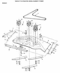 Page I Diagram and Parts List for YT160BR 1999 And Before Husqvarna Lawn Tractor