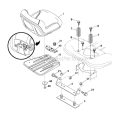 Seat Diagram and Parts List for YTA19K42 96043013900 Husqvarna Lawn Tractor
