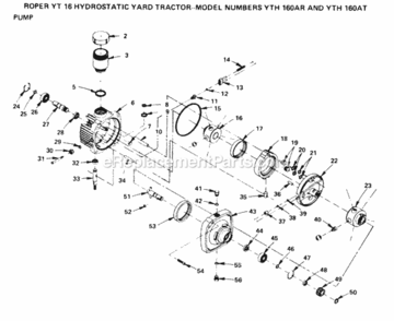 Page C Diagram and Parts List for YTH160AR 1999 And Before Husqvarna Lawn Tractor