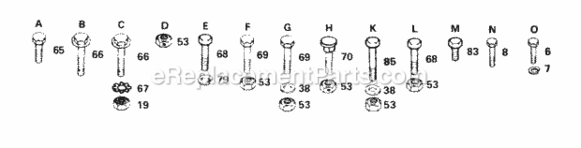 Page F Diagram and Parts List for YTH160AR 1999 And Before Husqvarna Lawn Tractor