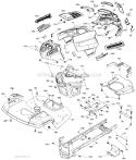 Chassis Diagram and Parts List for YTH21K46  Husqvarna Lawn Tractor