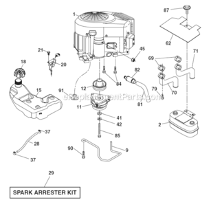 Part Location Diagram of 532423502 Husqvarna Throttle Control Cable