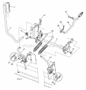 Mower Lift Diagram and Parts List for YTH23V48-96043008600  Husqvarna Lawn Tractor