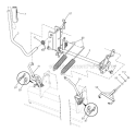 Mower Lift Lever Diagram and Parts List for YTH24V48LS 2011-01 - 96043011601 Husqvarna Lawn Tractor