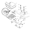 Seat Diagram and Parts List for YTH24V48LS 2011-01 - 96043011601 Husqvarna Lawn Tractor