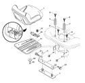 Seat Diagram and Parts List for YTH24V48LS 2011-07 - 96043011602 Husqvarna Lawn Tractor