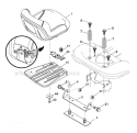 Seat Diagram and Parts List for YTH24V48LS 2011-08 - 96043011603 Husqvarna Lawn Tractor