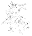 Mower DeckCutting Deck Diagram and Parts List for YTH24V48LS 2011-10 - 96048001401 Husqvarna Lawn Tractor