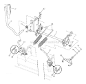 Mower Lift Lever Diagram and Parts List for YTH24V48LS 2011-10 - 96048001401 Husqvarna Lawn Tractor