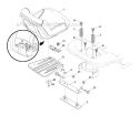 Seat Diagram and Parts List for YTH24V48LS 2011-10 - 96048001401 Husqvarna Lawn Tractor
