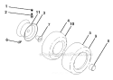 Part Location Diagram of 532161024 Husqvarna Tire Front
