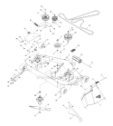 Part Location Diagram of 532445359 Husqvarna Cutting Deck