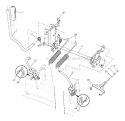 Mower Lift Lever Diagram and Parts List for YTH24V48LS 2012-09 - 96043008900 Husqvarna Lawn Tractor