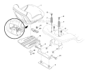 Seat Diagram and Parts List for YTH24V48LS 2012-09 - 96043008900 Husqvarna Lawn Tractor