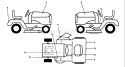 Page B Diagram and Parts List for YTHK180 YTHK 180 HCA -1996-01 Husqvarna Lawn Tractor