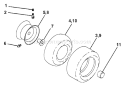 Page J Diagram and Parts List for 130 YTH  HEYTHL -954170026 -2001-02 Husqvarna Lawn Tractor