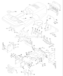 Page A Diagram and Parts List for 145 YTH  954140015A -1999-05 Husqvarna Lawn Tractor