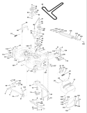 Page G Diagram and Parts List for 145 YTH  954140015A -1999-05 Husqvarna Lawn Tractor