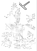 Page F Diagram and Parts List for 150 YTH  954140007C -1997-12 Husqvarna Lawn Tractor