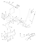 Page G Diagram and Parts List for 150 YTH  954140007C -1997-12 Husqvarna Lawn Tractor